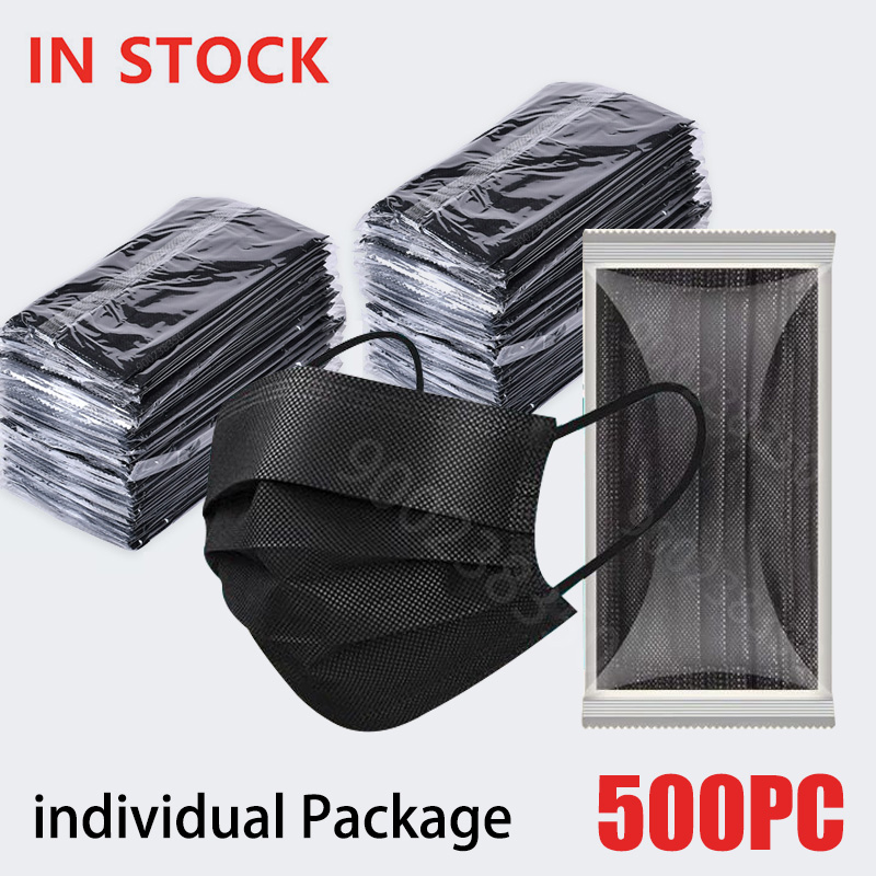 Black Face Mask Pack - Маска для взрослых, 10-500 шт., одноразовая