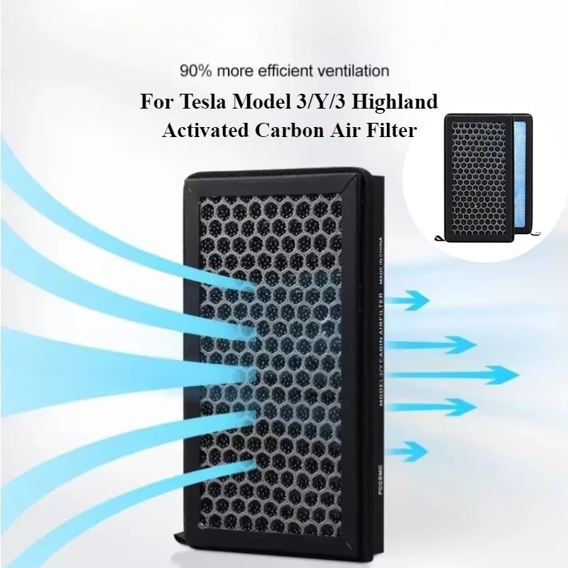 Filter Replacement N95 - Для Tesla Model 3/Y/3 Highland 2024: