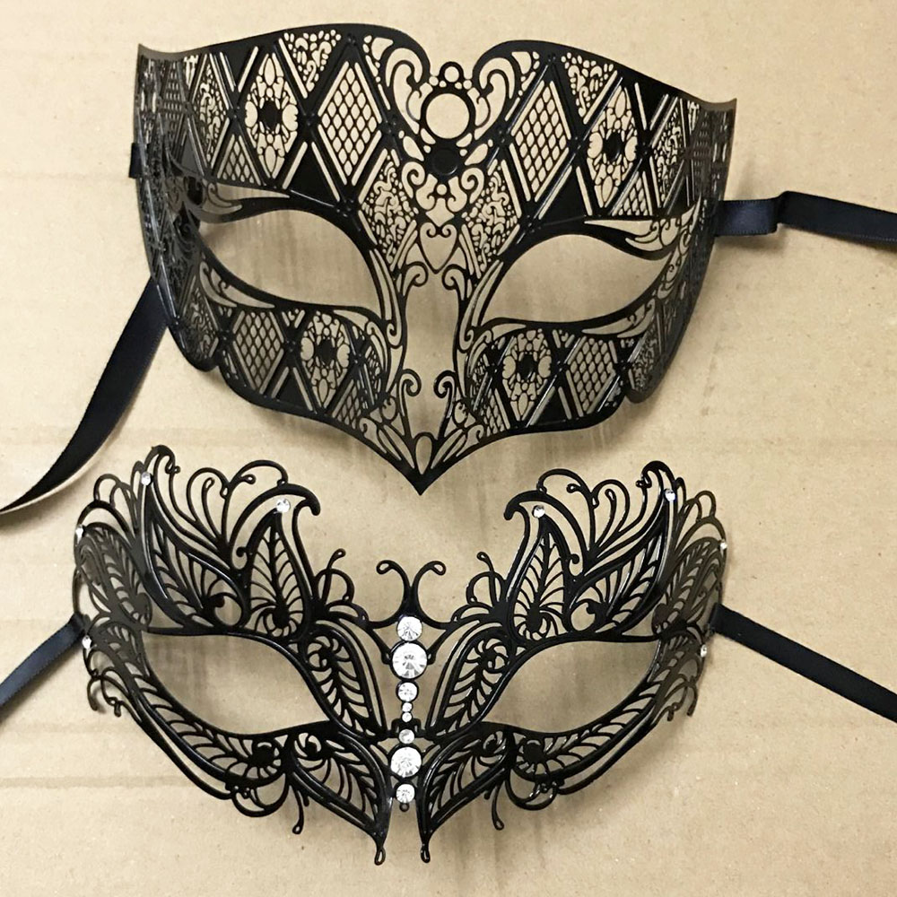 Black Face Mask Pack - Роскошные серебряные мужские и женские влюбленные