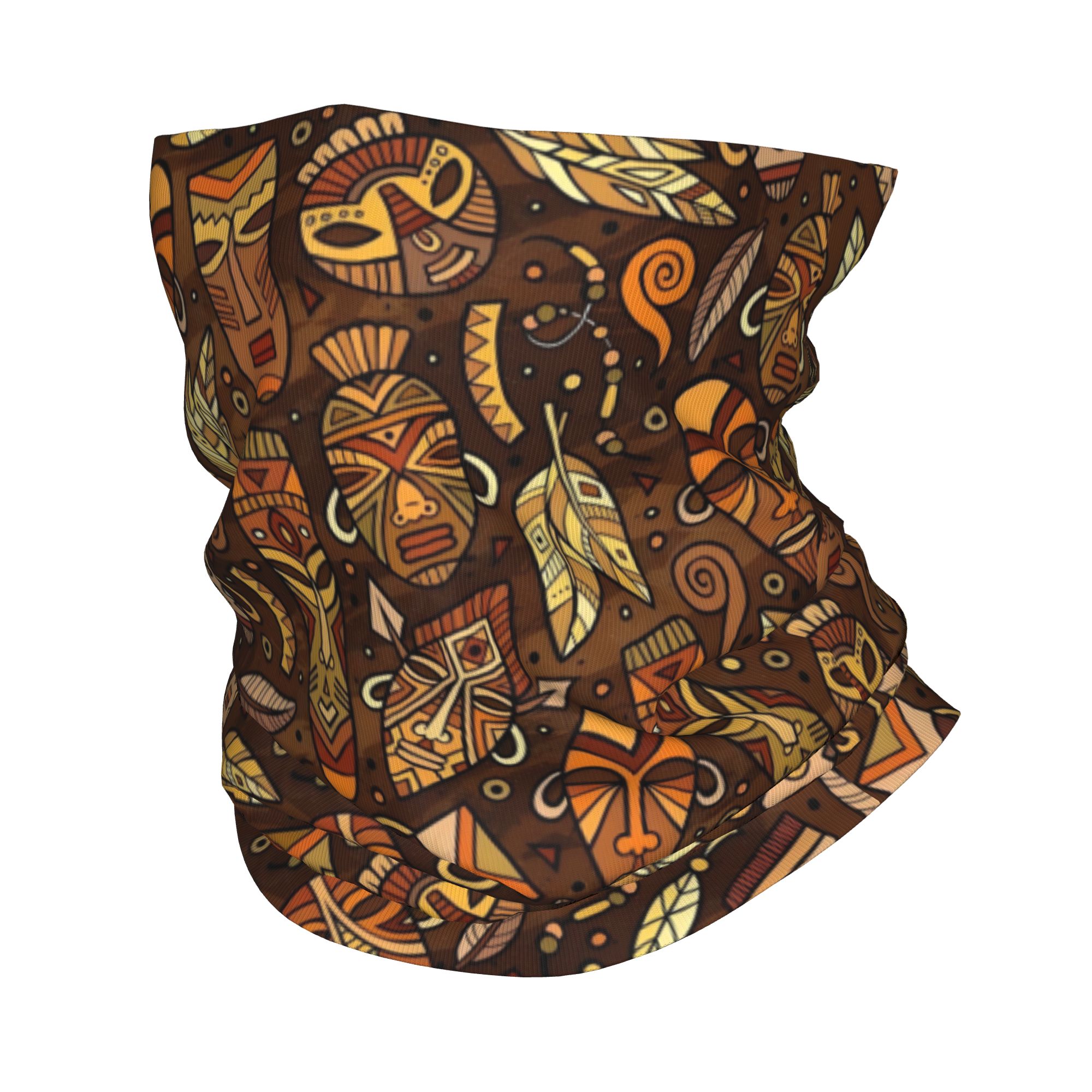 Neck Gaiter Face Cover - Многофункциональная бандана-бафф с этническим узором, защита