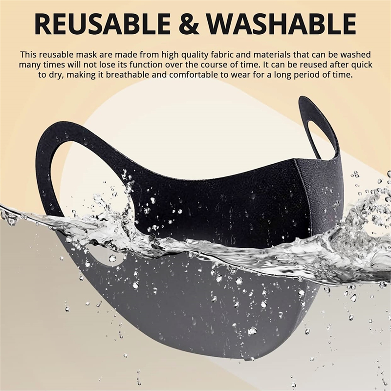 Cloth Face Mask Washable - 5/10 шт. модная однотонная маска с