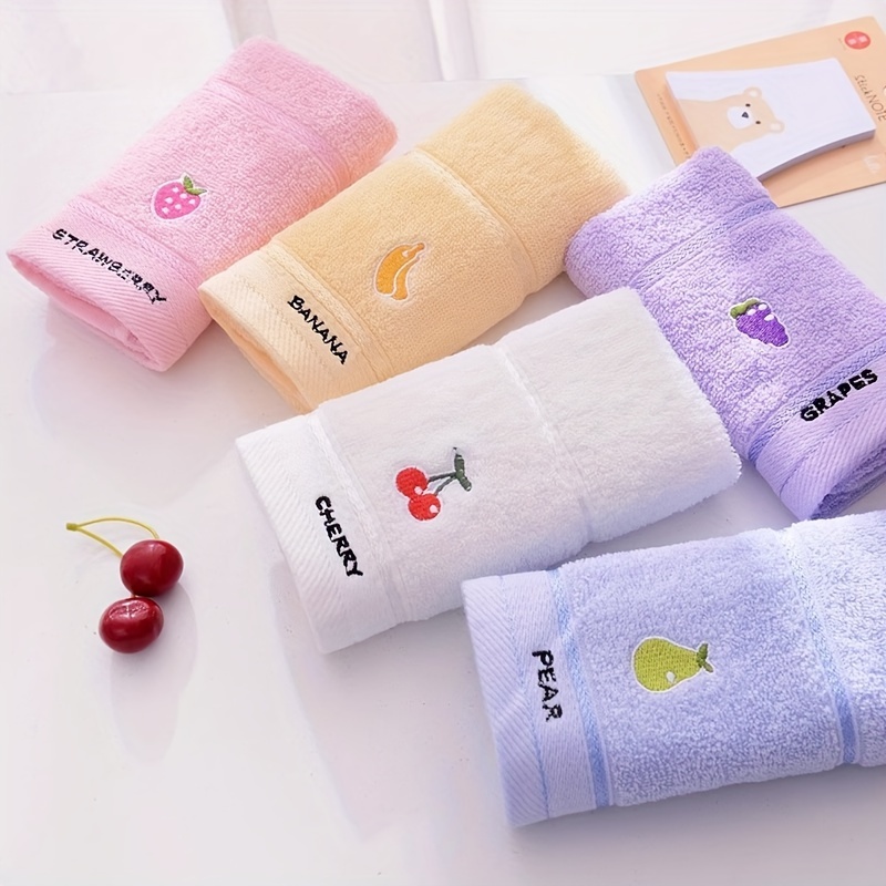 Cloth Face Mask Washable - 3 полотенца с фруктовым узором разных