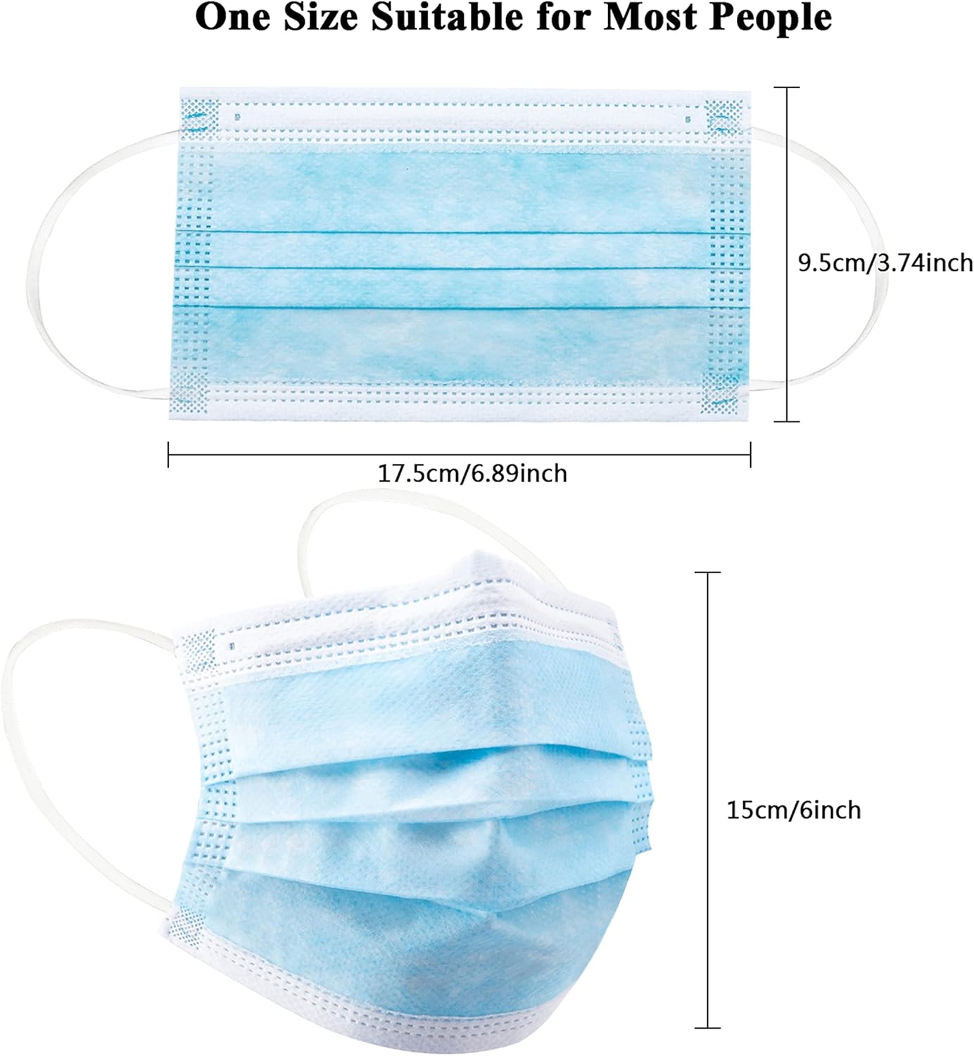 100 шт. синяя одноразовая защи – обзор и цена Disposable Mask Blue